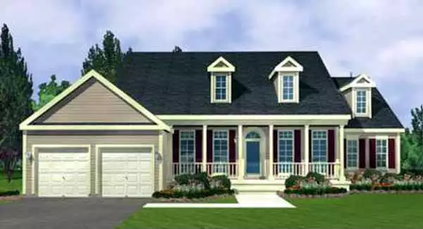 image of 1.5 story house plan 3848